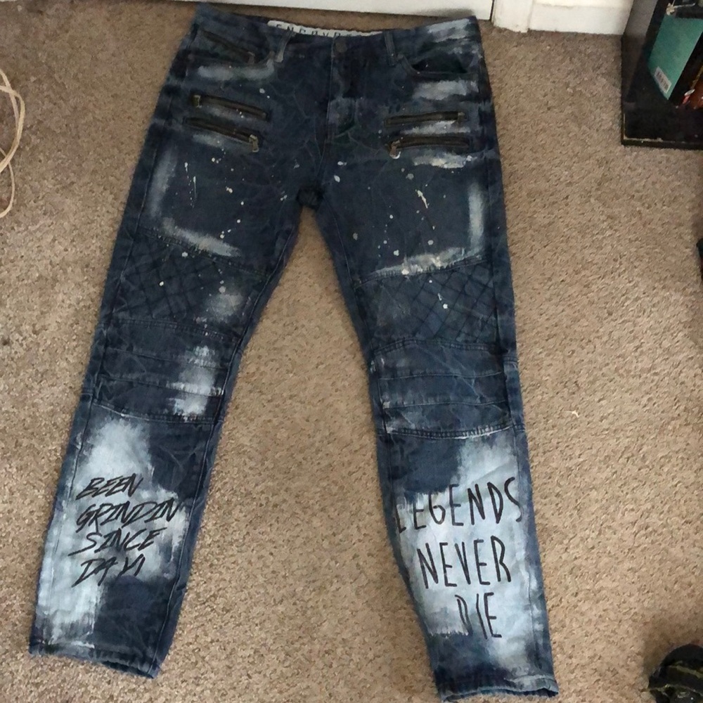 Paint splatter jean